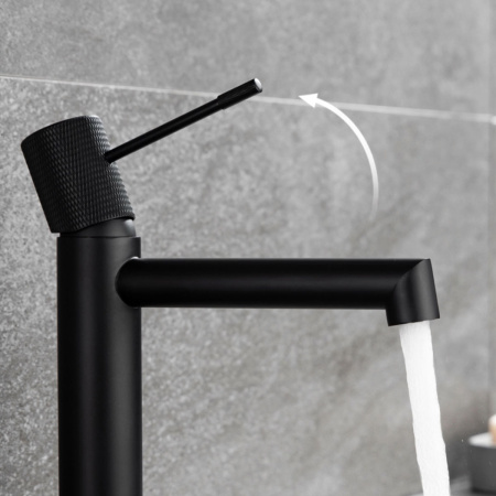 Смеситель для раковины Vincea Desire VBF-1D1MB черный матовый