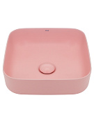 Раковина накладная 39см AQUAme AQM5011MP розовый матовый