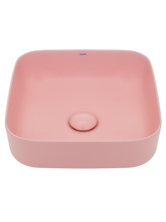 Раковина накладная 39см AQUAme AQM5011MP розовый матовый