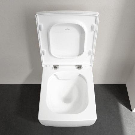 Унитаз подвесной безободковый Villeroy&Boch Memento 2.0 4633R0R1 без сиденья с покрытием CeramicPlus