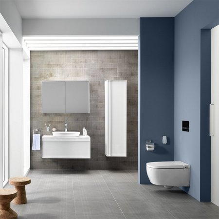 Шкаф-пенал Vitra Metropole 40 подвесной L Сливовое дерево Черный