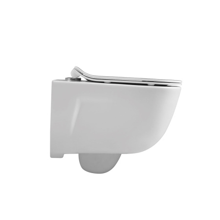 Унитаз подвесной безободковый Vincea Idea VT1-33 белый, с сиденьем микролифт