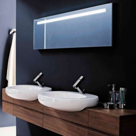 Зеркало Laufen Alessi One 160 с подсветкой Хром