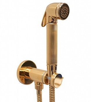 Гигиенический душ со смесителем Bossini Nikita E37008B.021 золото