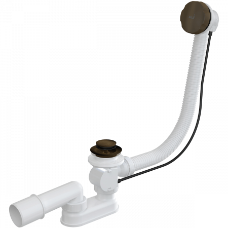 Слив-перелив Alcaplast A55ANTIC-80 полуавтомат бронза антик