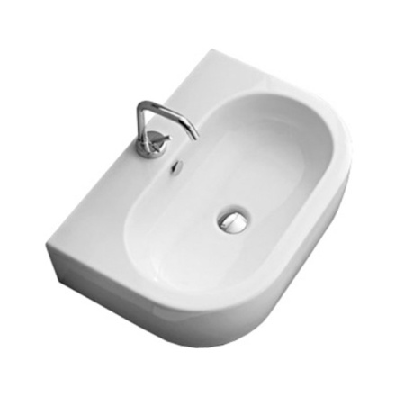 Раковина подвесная / накладная 60см Kerasan Flo 314201*1 белый