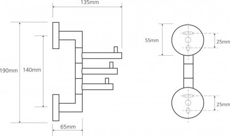 Крючок для полотенец Bemeta Omega 104206072 Глянец