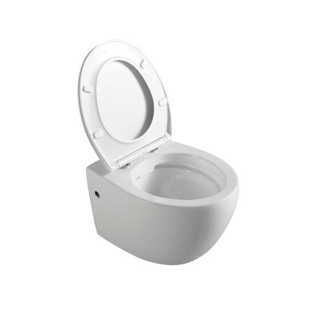 Унитаз подвесной безободковый Vincea INTERO VT1-21 белый, с сиденьем микролифт