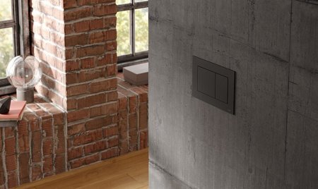 Кнопка смыва TECE Now 9240407 черный матовый