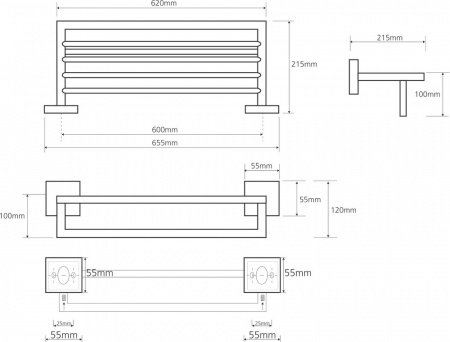 Полки для полотенец Bemeta Beta 132205072 Хром