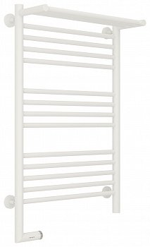Полотенцесушитель электрический Сунержа Богема с полкой 2.0 80х50 белый матовый, подключение левое