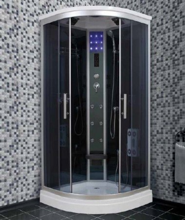 Душевая кабина Timo Standart T-1101 100x100x220 профиль хром матовый, стекло прозрачное