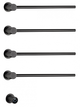 Полотенцесушитель электрический встраиваемый WONZON & WOGHAND HAMBURG, Темный графит (WW-AL314-GM)