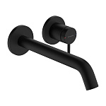 Смеситель для раковины (излив 225мм) Hansgrohe Tecturis S 73351670 черный матовый