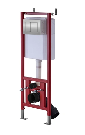 Готовое решение для подвесных унитазов D&K DI8140116 с клавишей хром