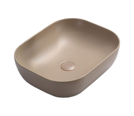 Раковина накладная 50см Vincea VBS-101MC капучино матовый