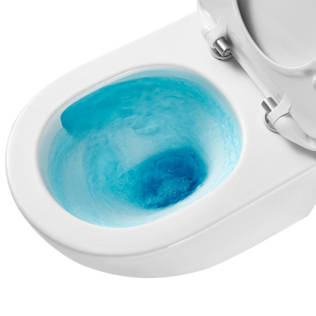 Унитаз подвесной безободковый AQUAme AQM2002PRO белый, с сиденьем микролифт