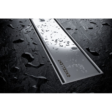 Душевой лоток EXCELLENT Stilio 60 см. решетка декоративная (хром)