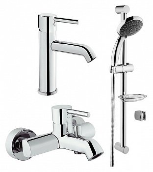Комплект смесителей для ванной Vitra Minimax S A49153EXP Хром