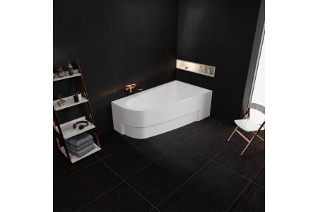 Ванна акриловая правосторонняя Vayer BOOMERANG Гл000010849, 160x90