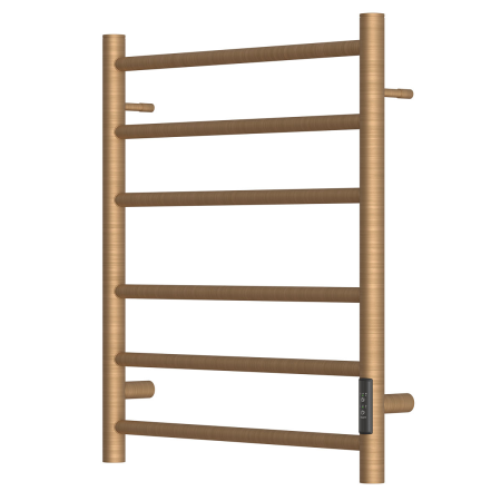 Полотенцесушитель электрический Point PN10856BR П6 500x600 диммер справа, бронза