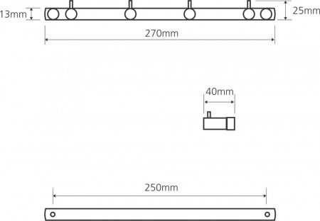 Крючок для полотенец Bemeta Omega 104606102 Глянец