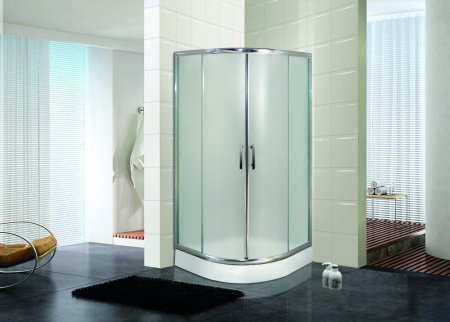 Душевой угол Esbano ES-8015 90x90x200 профиль хром, стекло матовое