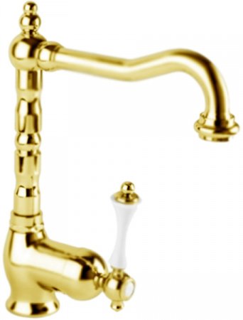 Смеситель для раковины Cezares Margot MARGOT-LSM2-01-Bi Хром/белый