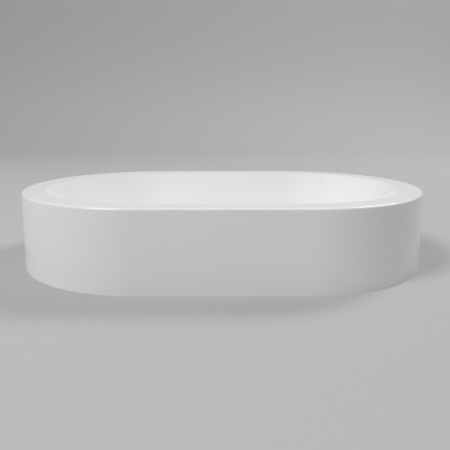 Умывальник WHITECROSS Malachite A 55x35 (белый глянец) иск. камень