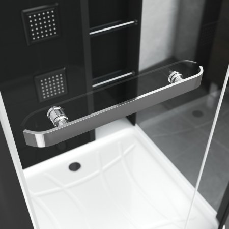 Душевая кабина Grossman GR-221 90x90x225 профиль черный, стекло прозрачное