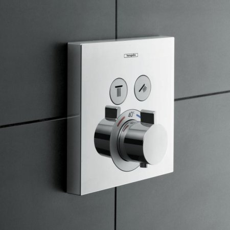 Термостат для душа на 2 потребителя Hansgrohe ShowerSelect 15763000 хром