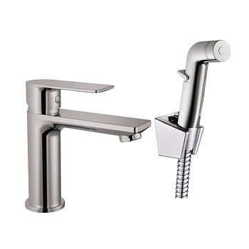 Смеситель для раковины с гигиеническим душем Haiba HB12505, хром