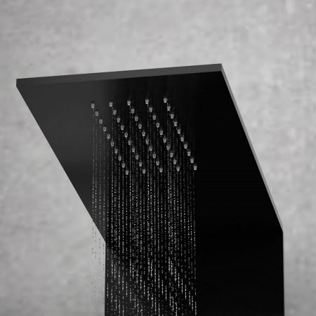 Душевая кабина Black&White G8701 90x90x217 профиль черный матовый, стекло прозрачное