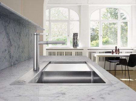Смеситель для кухни Blanco Linee-S 517592 нержавеющая сталь