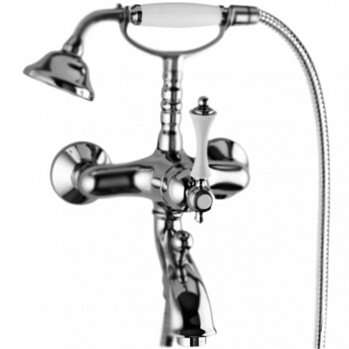 Смеситель для ванны Cezares Margot MARGOT-VDM-01-Bi Хром/белый