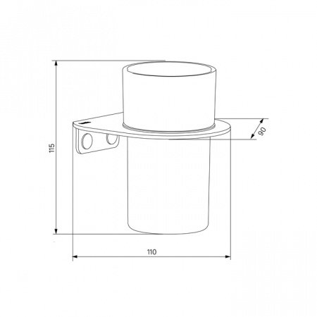 Стакан IDDIS Noa NOAWTG0i45 белый матовый