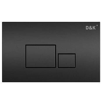 Кнопка смыва для унитазов DQ Quadro DB1519025 черный матовый