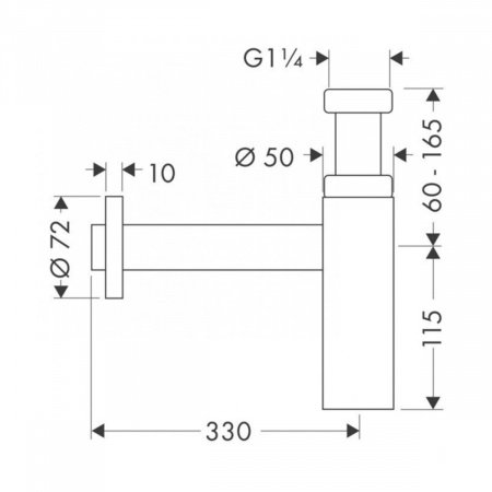 Сифон для раковины Hansgrohe Flowstar S 52105000 хром