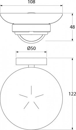 Мыльница Iddis Calipso CALMBG0i42 Хром