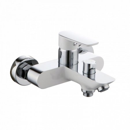 Смеситель для ванны с душем IDDIS Cloud CLOSB02i02WA хром глянцевый/белый