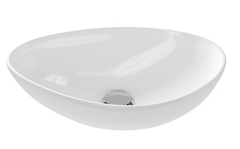 Раковина накладная 55см Cersanit Moduo 55 Leaf 63571 белый