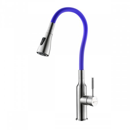 Смеситель для кухни Lemark Expert LM5082S-Violet нержавеющая сталь/фиолетовый