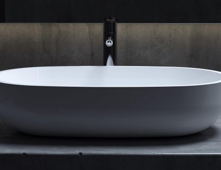 Раковина накладная 64см Salini Gloria 1102205M белый матовый