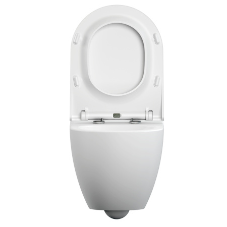 Унитаз подвесной безободковый Cersanit BRASKO SMART CLEAN 64824 белый, с сиденьем микролифт