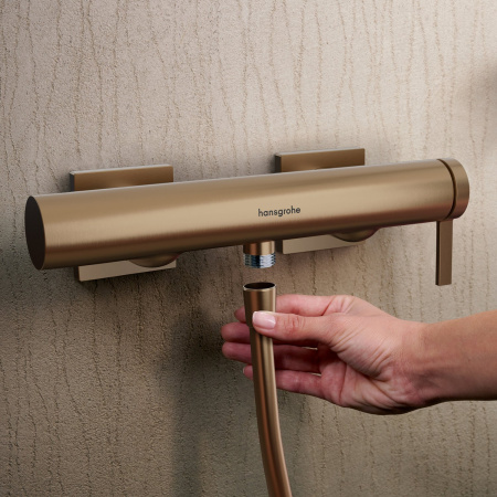 Смеситель для душа Hansgrohe Tecturis E 73620140 бронза шлифованная