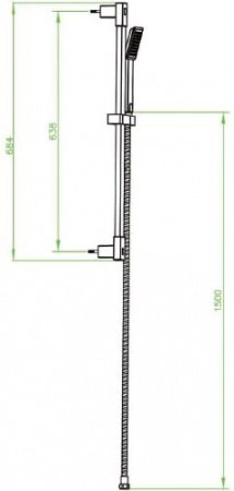 Душевой гарнитур Bien Casso BD24031104 Хром