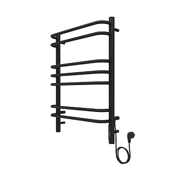 Полотенцесушитель элекрический Aquatek Пандора 70х50 черный матовый