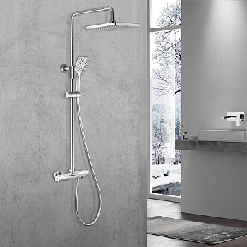 Душевая стойка с термостатом Vincea Next VSFS-1N1TCH хром