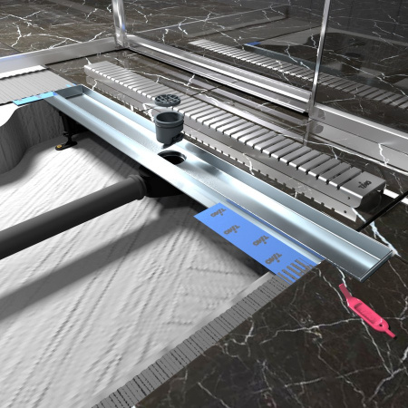 Душевой лоток TIMO Drain Protect DP20800-LG20800, сатин