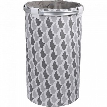 Корзина для белья Fixsen FX-1033А Серая